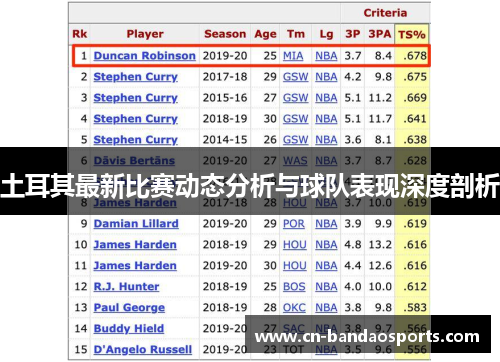 土耳其最新比赛动态分析与球队表现深度剖析